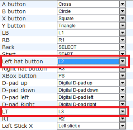 And yeah, you can change the buttons in MotionJoy rather than in Rusty Hearts itself. Click "Options" beside the "Xbox 360 Controller Emulator" profile.