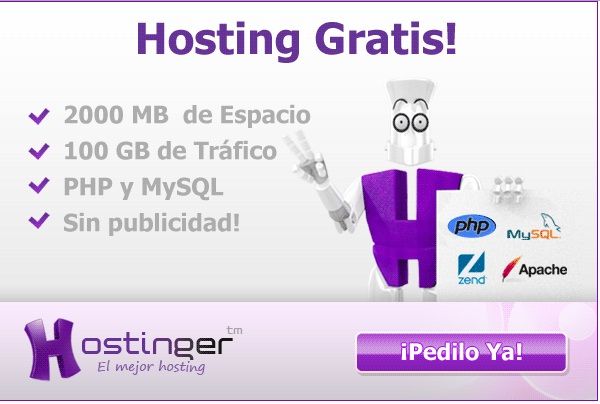 Hosting Gratis , Sin Anuncios o Banners. Hosting Gratis , Sin Anuncios o Banners.