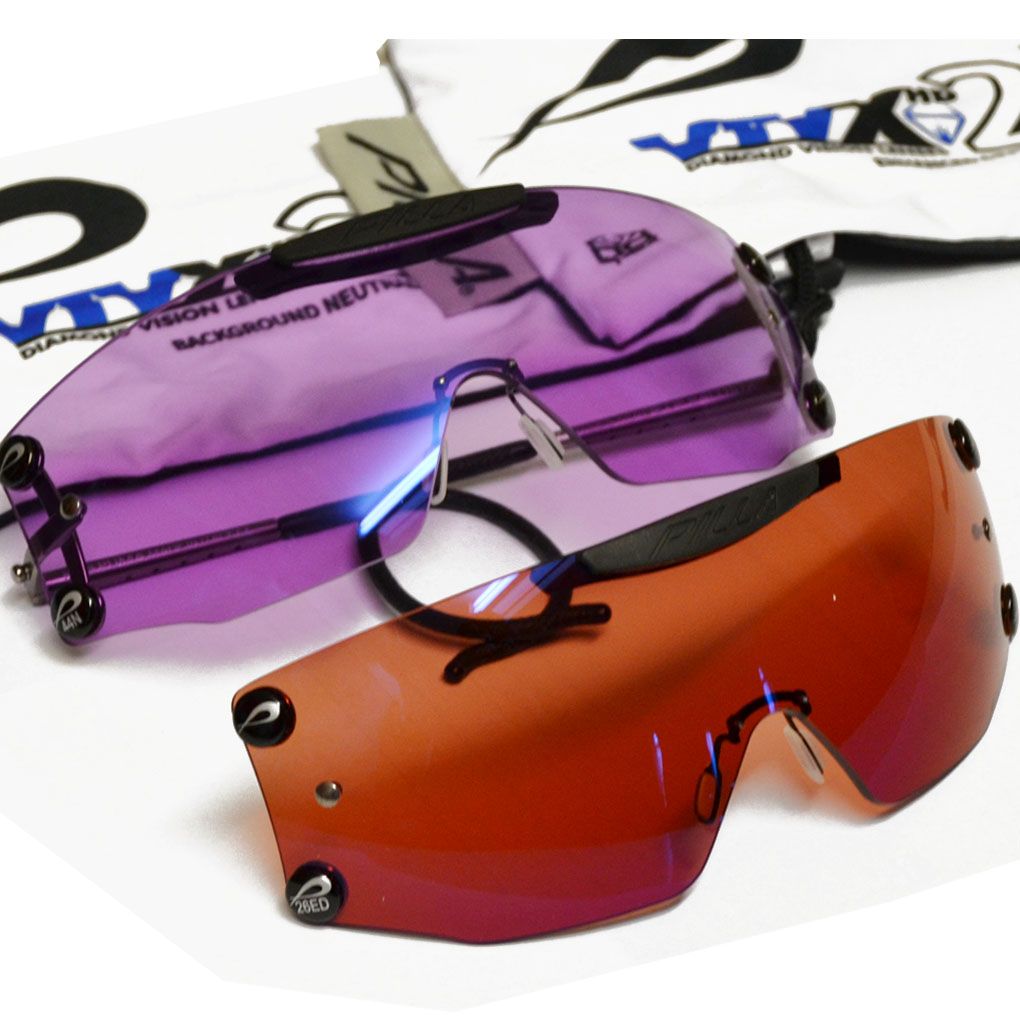 Outlaw 1 Lens Kit + 1 Lens Shooting Glasses Clay Pigeon with Pilla