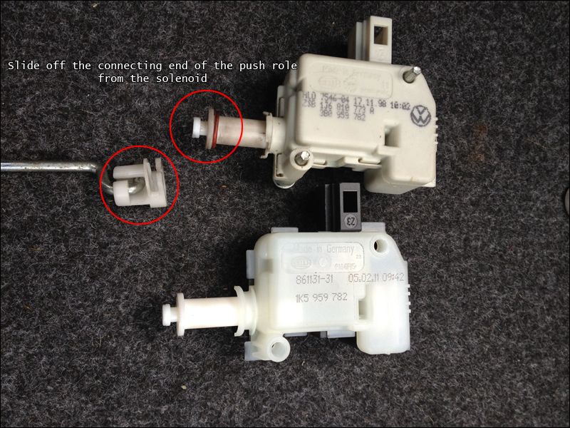 Mk4 Golf HOW TO Replace/Repair Fuel Filler Cap Solenoid/Motor