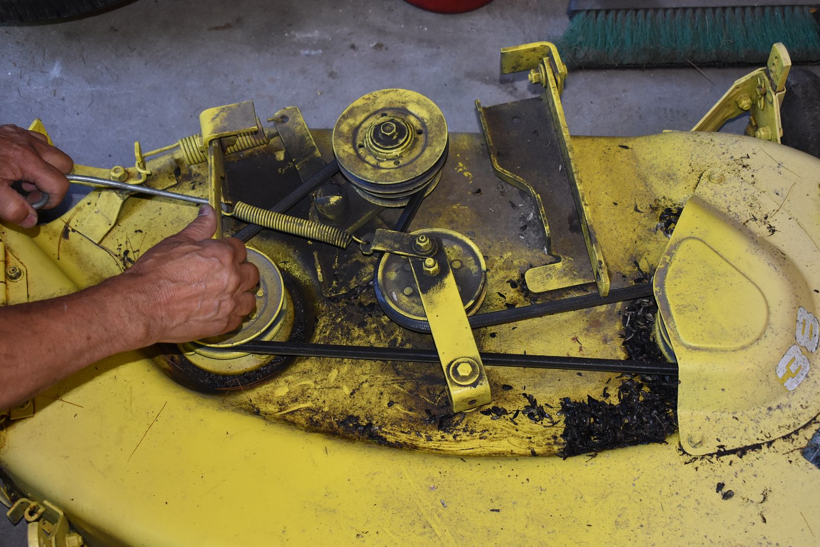 After robbing my deck belt off the 180 figured it could use a update