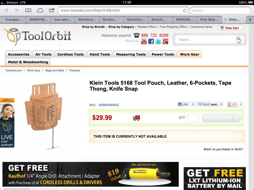 Wanted Klein 5168 Tool Pouches Electrician Talk