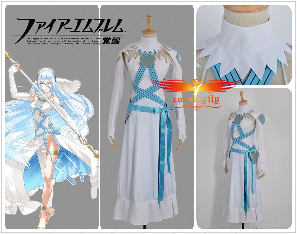 Hot Game Fire Emblem If Fates Birthright Aqua Dress Cosplay Costume