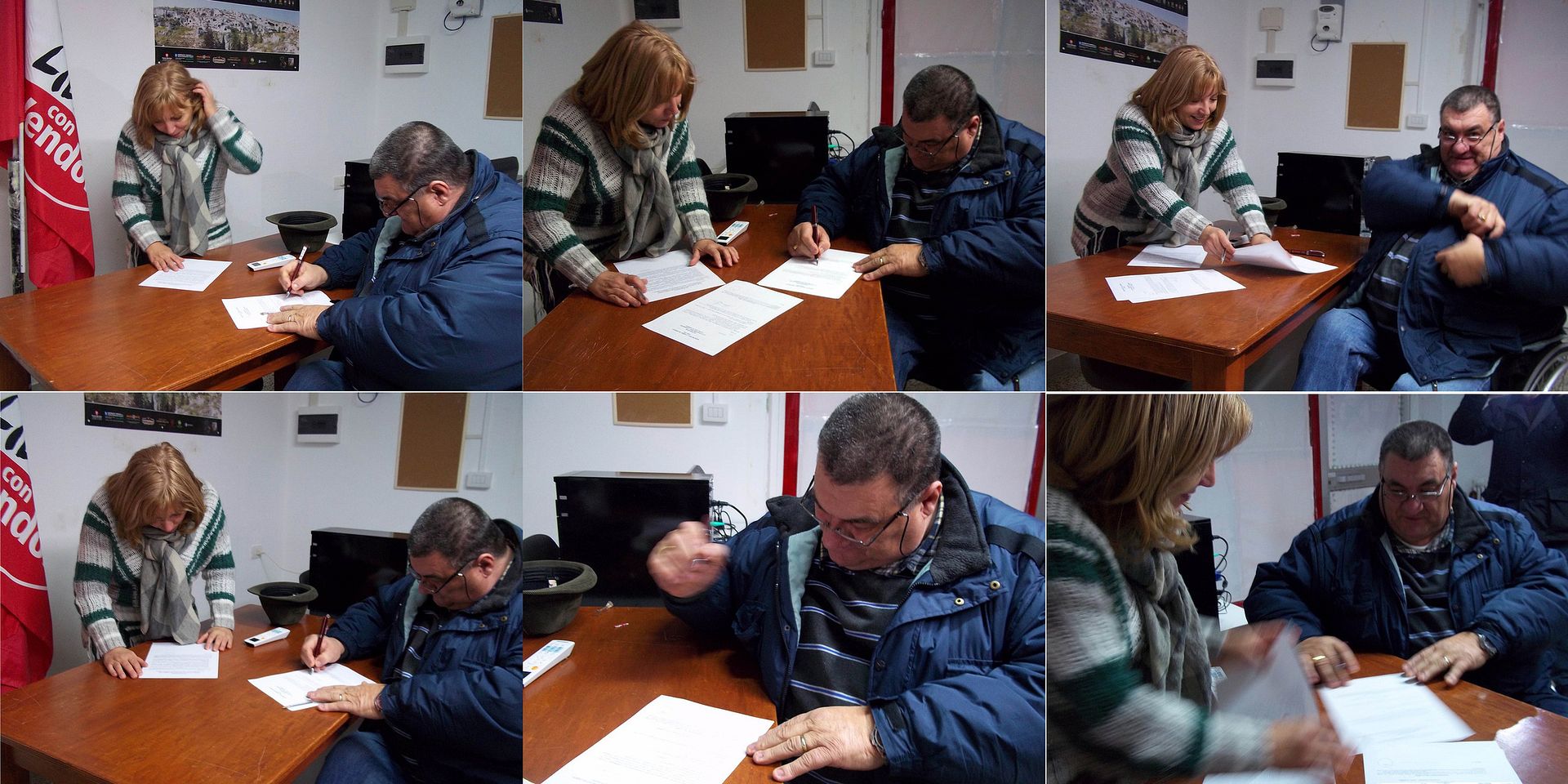 SEL - Urbano Lazzari firma accettazione proposta candidatura al Senato - Nella foto con Rosa Fiore, coodinatrice SE/Gravina SEL - Urbano Lazzari firma accettazione proposta eventuale candidatura - tot