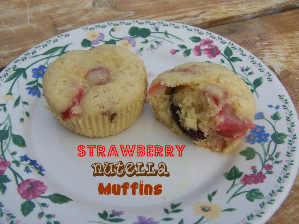 Just A Simple Sand Box Recipe Strawberry Nutella Muffins Cooking For My Kids