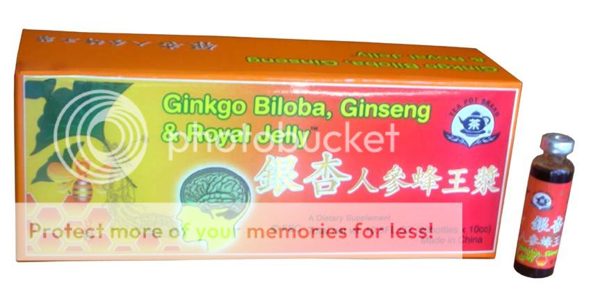 Ginkgo Biloba, Ginseng & Royal Jelly Extract Energy  