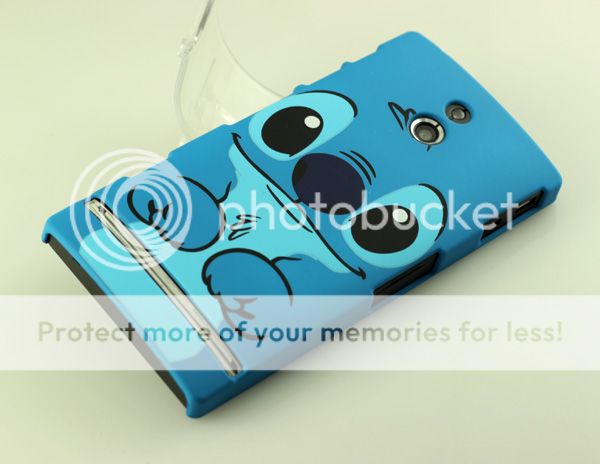 For Sony Ericsson Xperia P Supper Cute Stitch Hard Back Case Cover LT22i Pouch