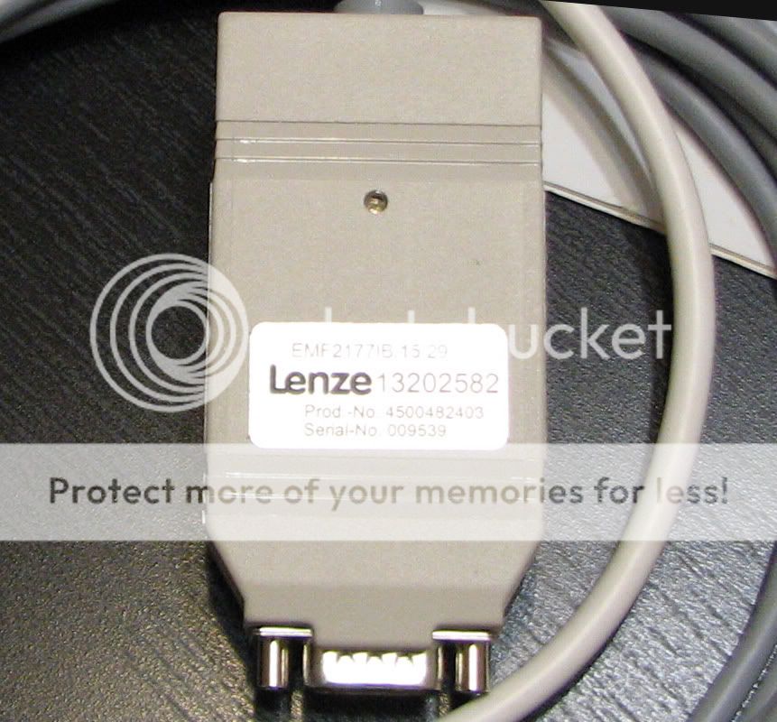 LENZE Systembus USB CAN Adapter Cable EMF2177IB PC/CAN Canbus  
