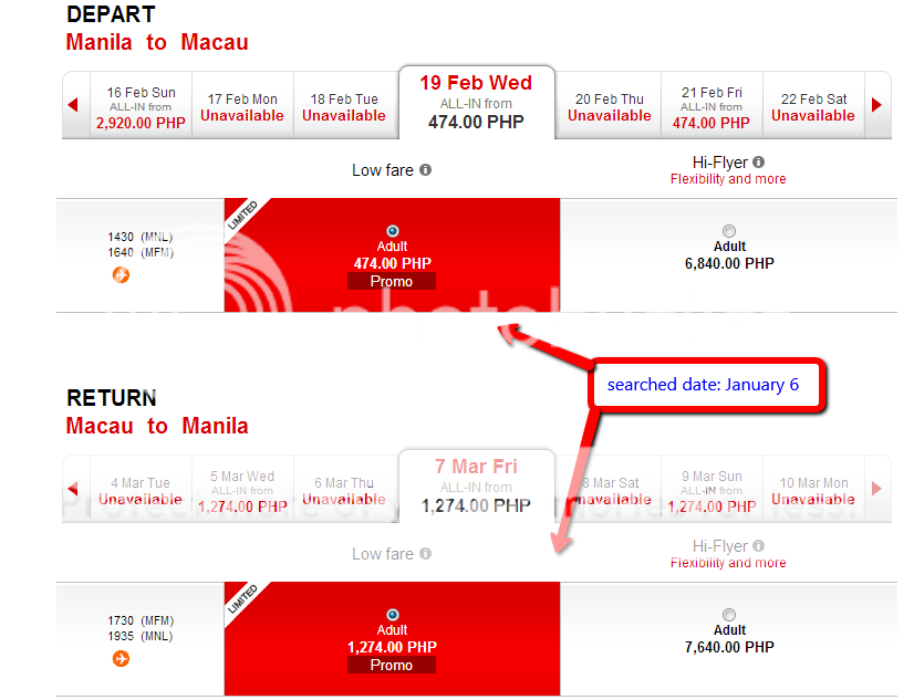 air asia sample promo on booking site