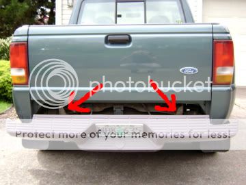 2004 Ford ranger rear bumper brackets #2