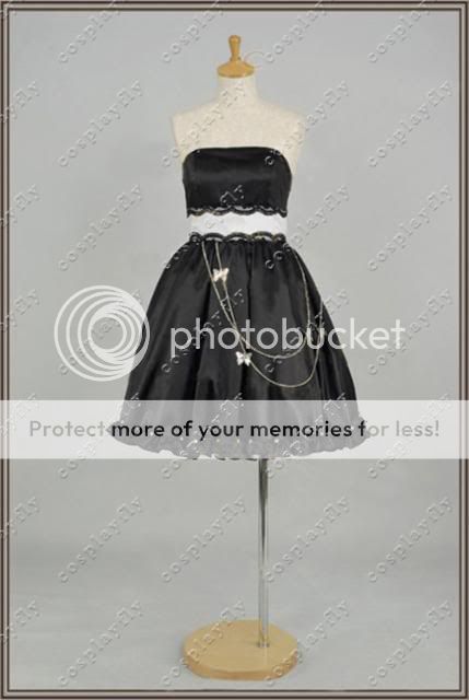 Vocaloid 2 Magnet Kagamine Rin Butterfly Cosplay Dress  