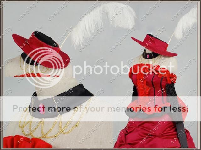 Black Butler Kuroshitsuji Madame Red Cosplay Costume  