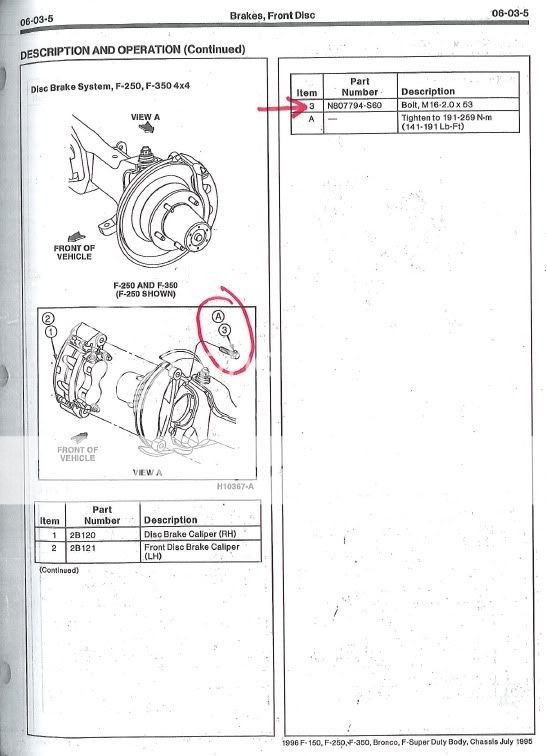 2004 Ford f350 front brakes #5