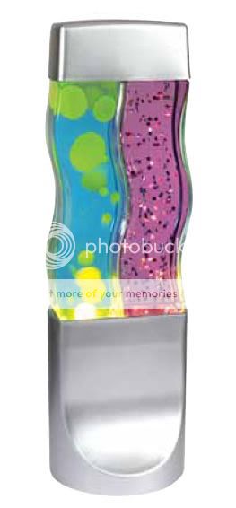   Groovy Glitter Motion Volcano Lava Lamp & Glitter Night Light  