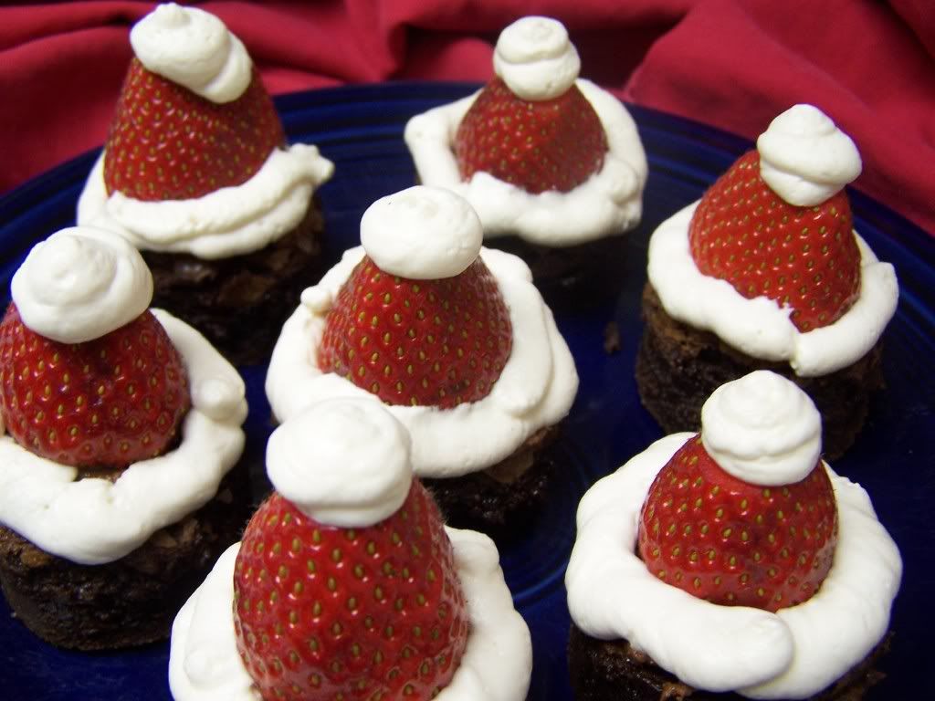 Happiness Is…Recipe: Santa Hat Brownies – Cooking for My Kids